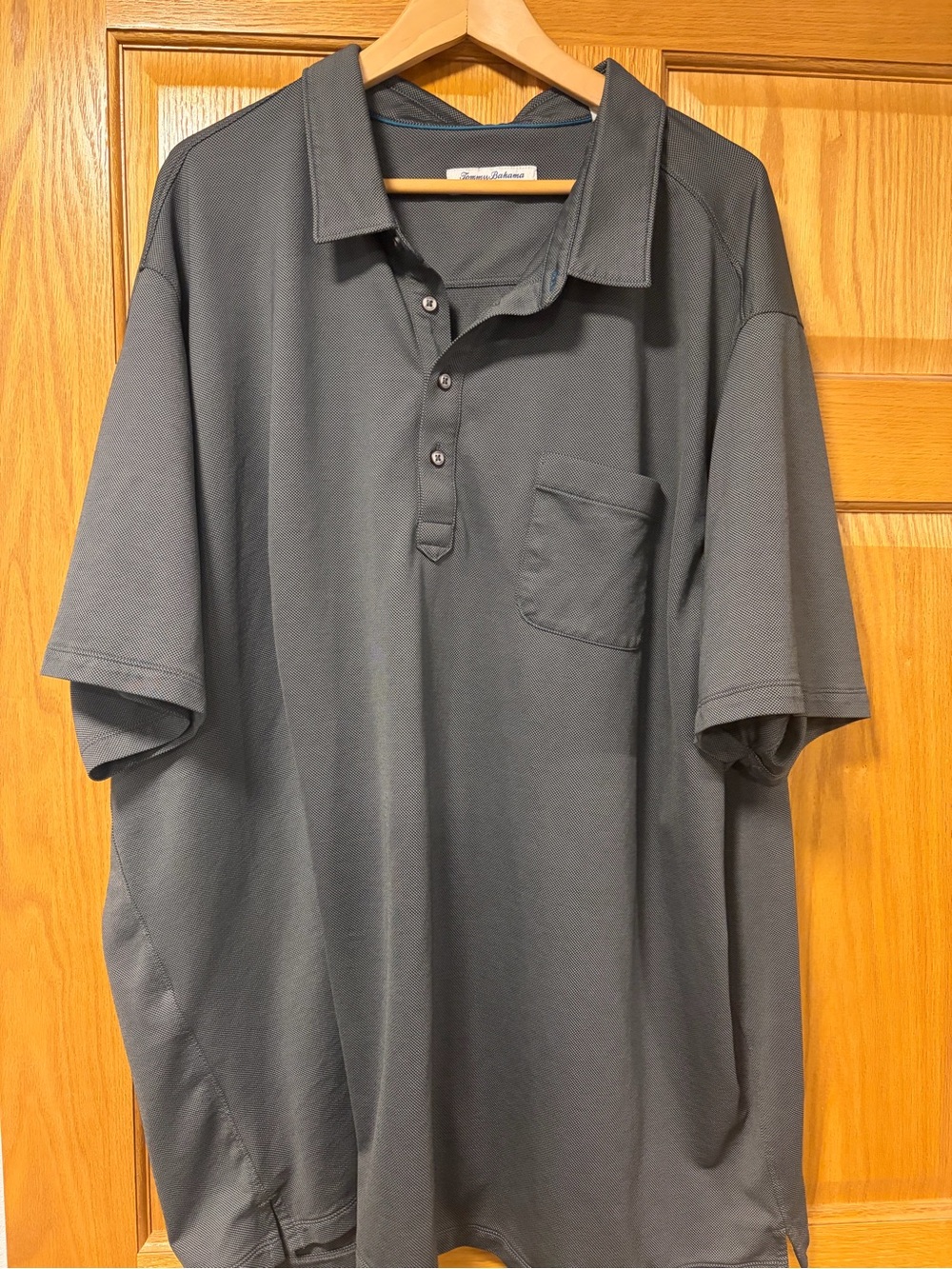 Tommy Bahama Men's Short-Sleeve Polo in Charcoal